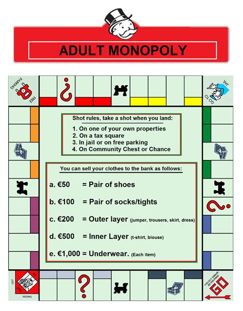 monopoly rules money to start pdf manual